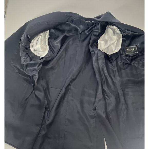 Canali Blazer Mens 40R US 50R EU Navy Double Vented Wool Jacket Sport Coat - Picture 4 of 13